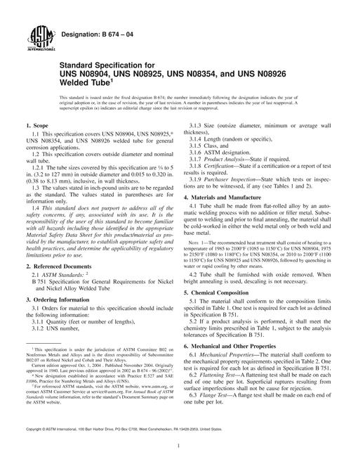 ASTM B674-04