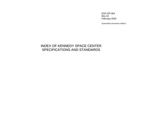 NASA KSC-GP-364 Rev. 42