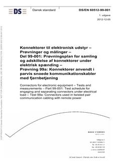 DANSK DS/EN 60512-99-001