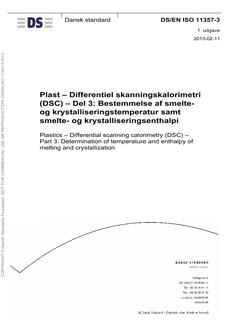 DANSK DS/EN ISO 11357-3