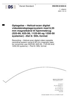 DANSK DS/EN 61834-6