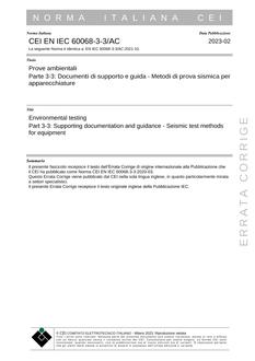 CEI EN IEC 60068-3-3