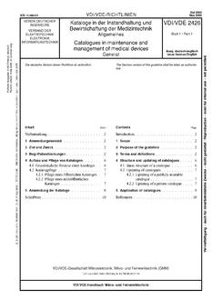 VDI VDI/VDE 2426 BLATT 1