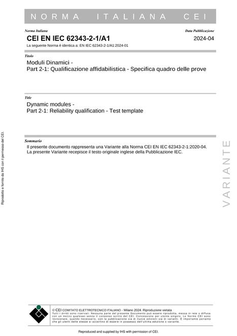 CEI EN IEC 62343-2-1/A1