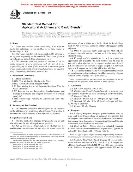 ASTM E1910-00