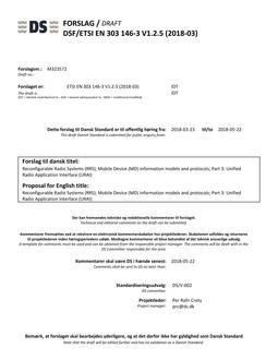 DANSK DSF/ETSI EN 303 146-3 V1.2.5 (2018-03)