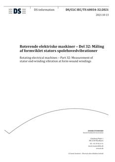DANSK DS/CLC IEC/TS 60034-32