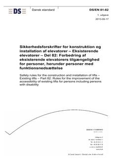 DANSK DS/EN 81-82
