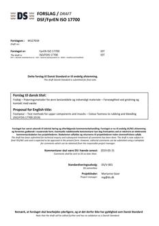 DANSK DSF/FPREN ISO 17700