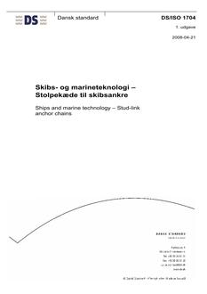 DANSK DS/ISO 1704