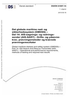 DANSK DS/EN 61097-14