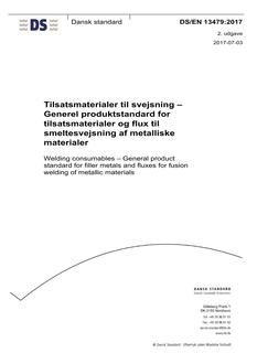 DANSK DS/EN 13479