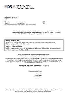 DANSK DSF/ISO/DIS 21068-4