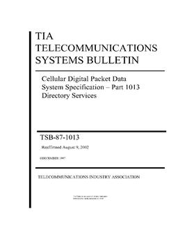 TIA TSB-87-1013