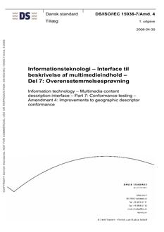 DANSK DS/ISO/IEC 15938-7/AMD. 4