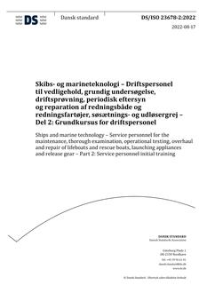 DANSK DS/ISO 23678-2