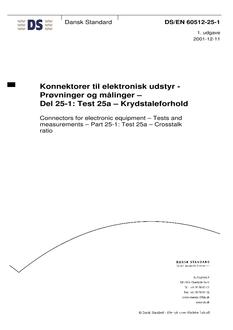 DANSK DS/EN 60512-25-1