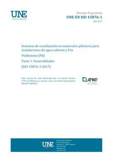 AENOR UNE-EN ISO 15876-1