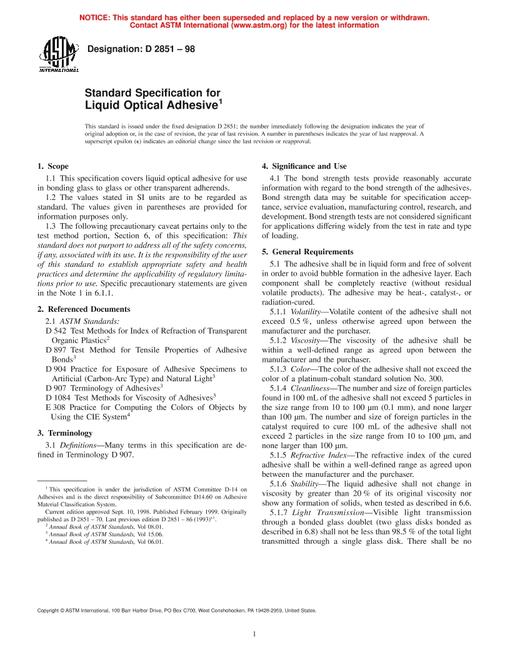 ASTM D2851-98