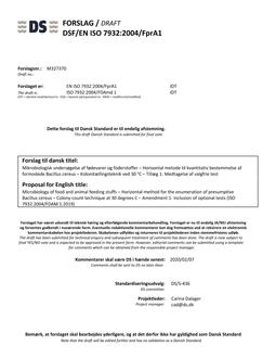 DANSK DSF/EN ISO 7932/FPRA1