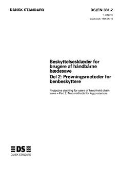 DANSK DS/EN 381-2