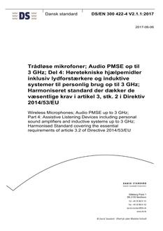 DANSK DS/EN 300 422-4 V2.1.1