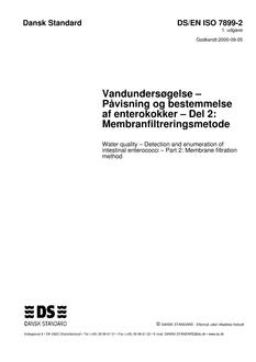 DANSK DS/EN ISO 7899-2