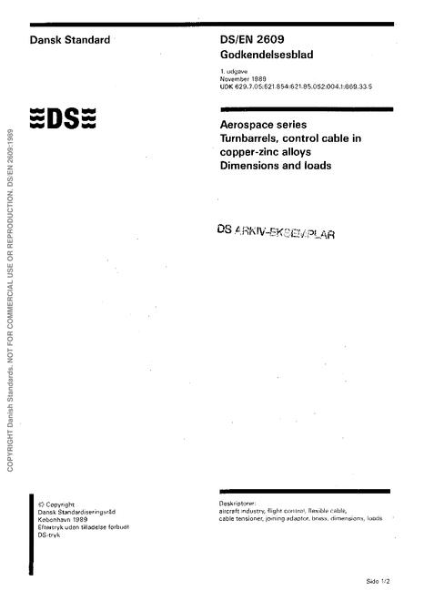 DANSK DS/EN 2609