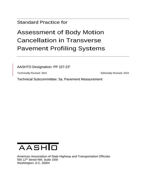 AASHTO PP 107-23