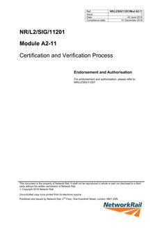 NR NR/L2/SIG/11201/MOD A2-11 ISSUE 1