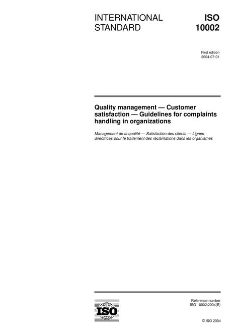 ISO 10002:2004