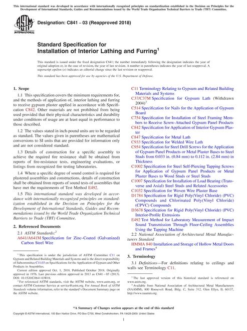 ASTM C841-03(2018)