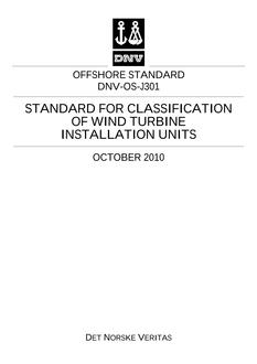 DNV DNV-OS-J301