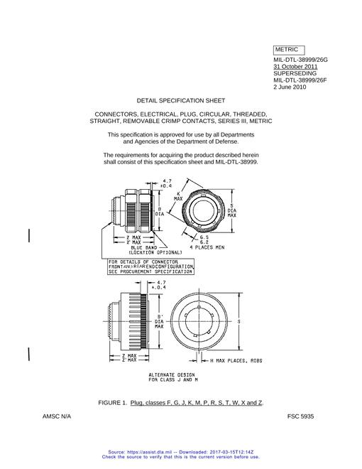 MIL MIL-DTL-38999/26G