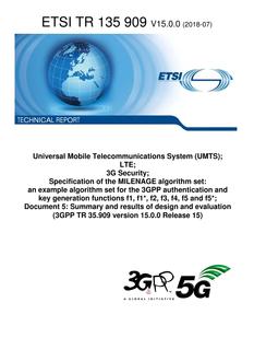 ETSI TR 135 909