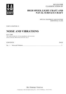 DNV DNV-RU-HSLC PART 6 CHAPTER 12