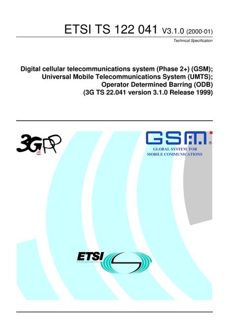 ETSI TS 122 041