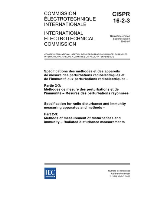 CISPR 16-2-3 Ed. 2.0 b:2006