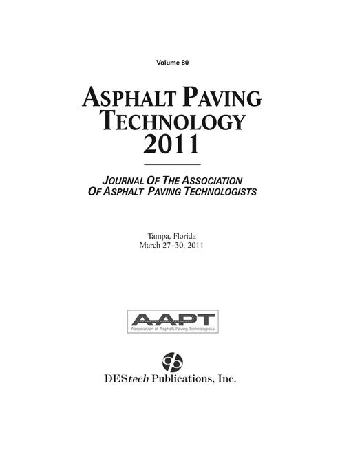 Asphalt Paving Technology 2011