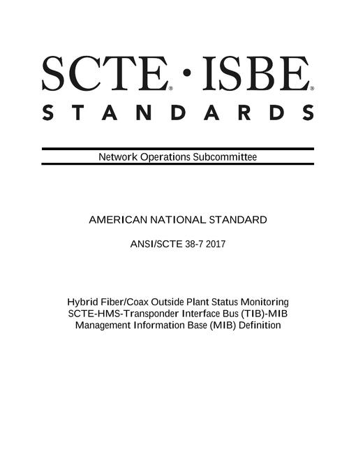 SCTE 38-7 2017
