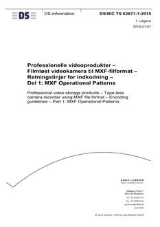 DANSK DS/IEC TS 62871-1