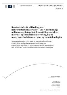 DANSK DS/CEN/TR 17603-32-07