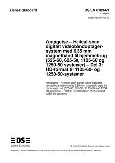 DANSK DS/EN 61834-3