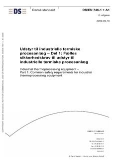 DANSK DS/EN 746-1 + A1