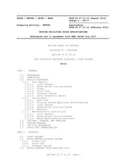 NAVY UFGS-09 67 23.16