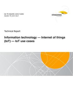 SA TR ISO/IEC 22417:2020