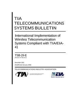 TIA TSB-29-E