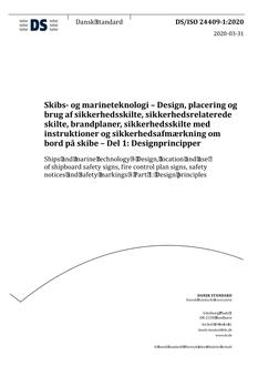 DANSK DS/ISO 24409-1