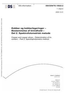 DANSK DS/CEN/TS 15022-2