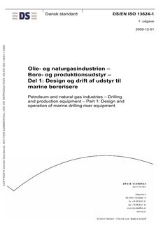 DANSK DS/EN ISO 13624-1